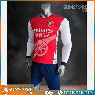 Đồ Đá Banh Thể Thao CLB Arsenal Pháo Thủ Dài Tay - Áo Bóng Đá Mới 2021