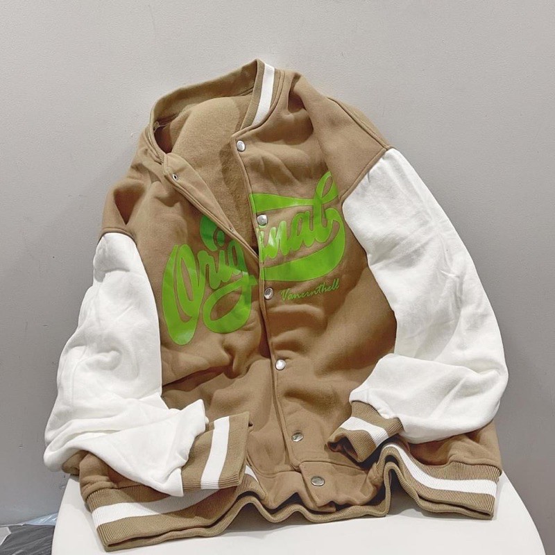 ÁO KHOÁC BOMBER JACKET NỈ BÔNG ORIGINAL