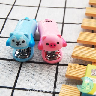 Set đồ bấm mini hình thú + hộp kim Deli 0452