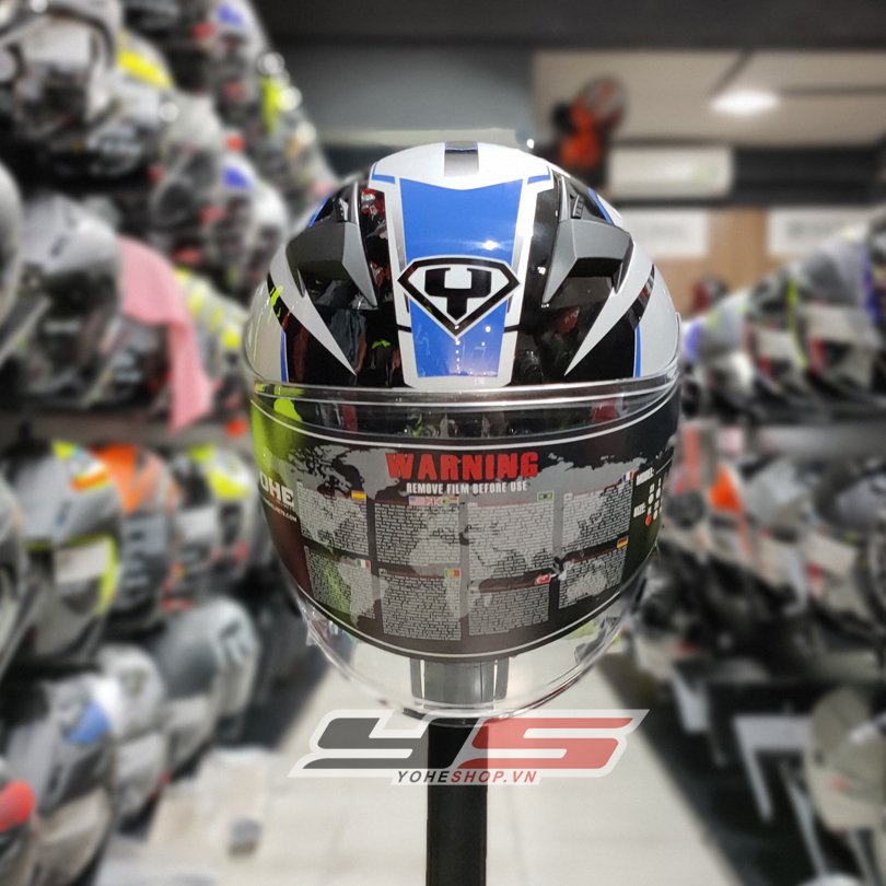 MŨ BẢO HIỂM 3/4 YOHE 878 PLUS - MŨ BẢO HIỂM 2 KÍNH - Màu SRT