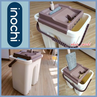 Bộ cây lau nhà thông minh kèm thùng vắt 2 ngăn Inochi BH-M200 (Size Lớn)