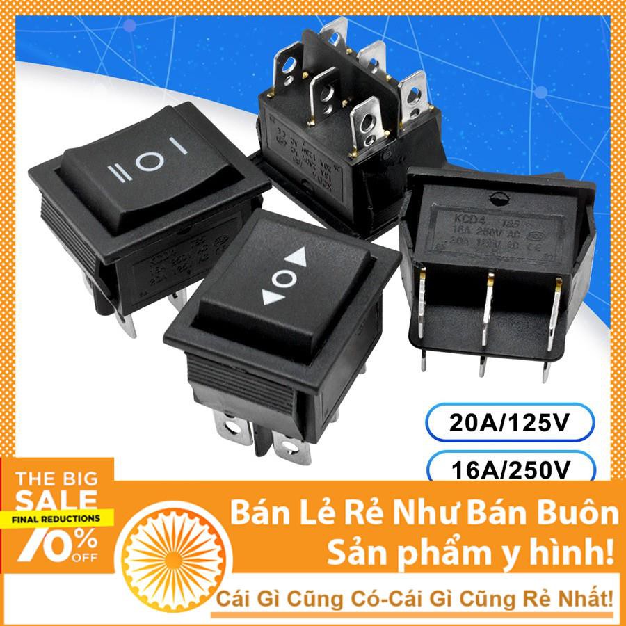 Công Tắc Bập Bênh KCD4 250VAC-16A 6P 3 Chế Độ