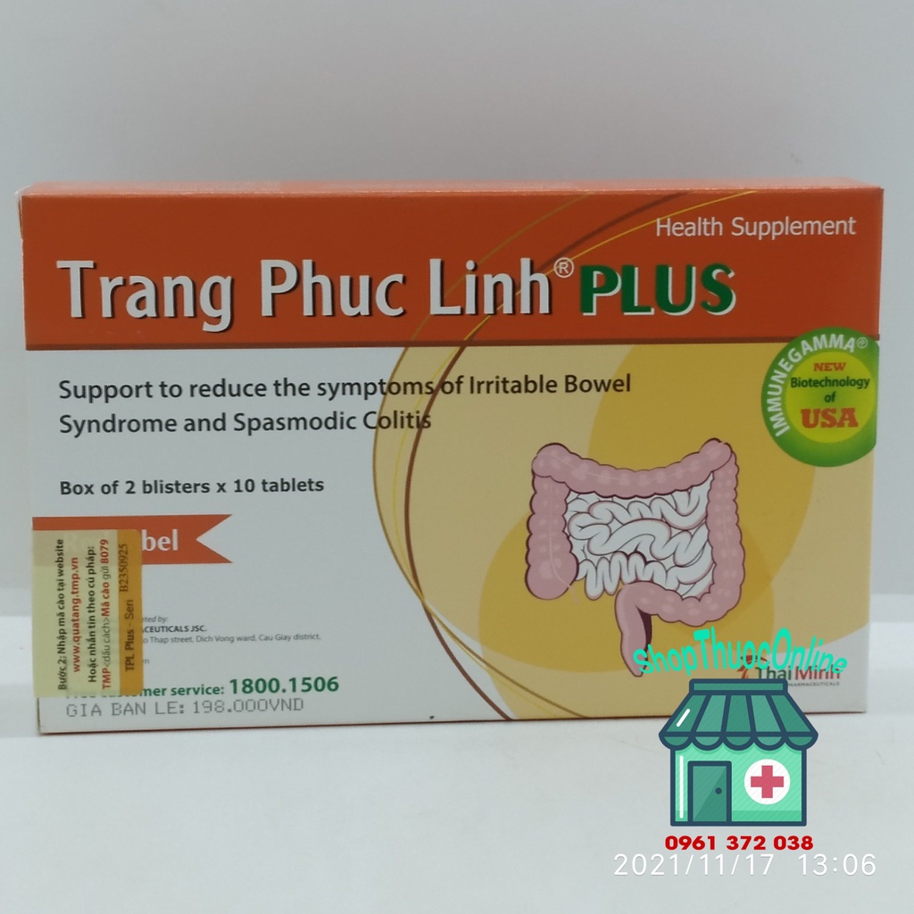 Tràng Phục Linh và Tràng Phục Linh PLUS  nếu không giảm triệu chứng sau 2 tháng sử dụng