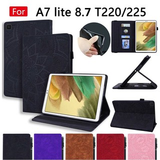 Bao Da Máy Tính Bảng Tích Hợp Giá Đỡ Cho Samsung Galaxy Tab A7 Lite 8.7 "Sm-T220 T225 Ví