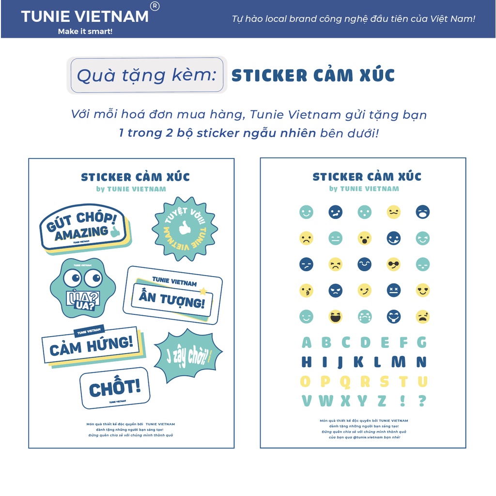 [QUÀ TẶNG] Sticker cảm xúc Tunie