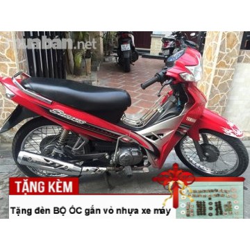 Dàn áo  Loại Phanh Cơ  dành cho xe SIRIUS đời 2005 đến 2018 màu ĐỎ CỜ , Tặng kèm bộ ốc theo xe