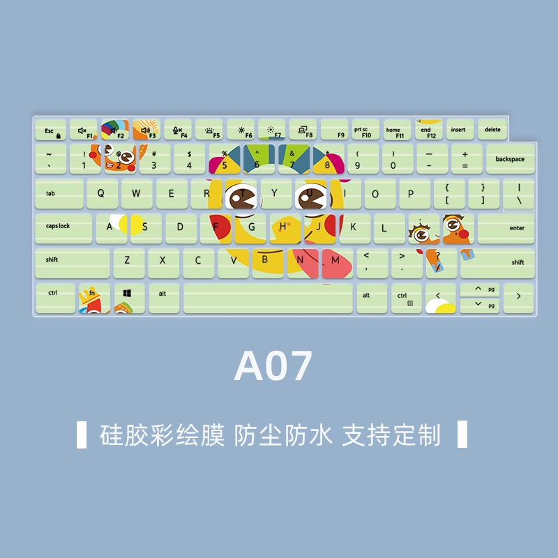 Phim Dán Bảo Vệ Bàn Phím Chống Bụi Bằng Silicon Họa Tiết Hoạt Hình Cho 14 "Dell Latitude 7420 7410 5420 5520 7420 7520 3320 3520 9510