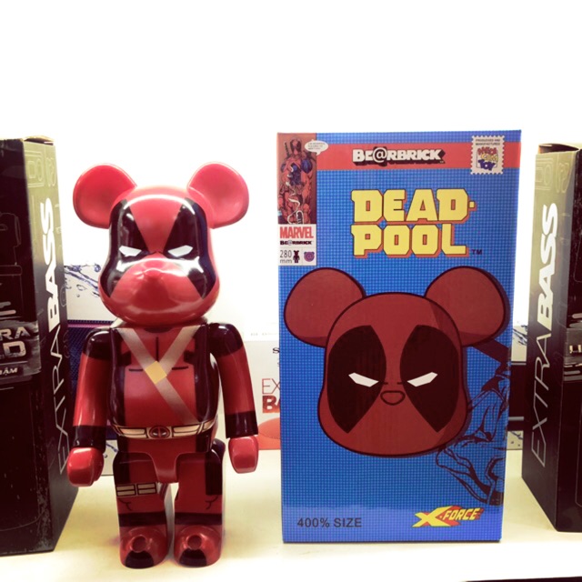 [CÓ SẴN] [ Ảnh tự chụp ] Bearbrick Deadpool 400%