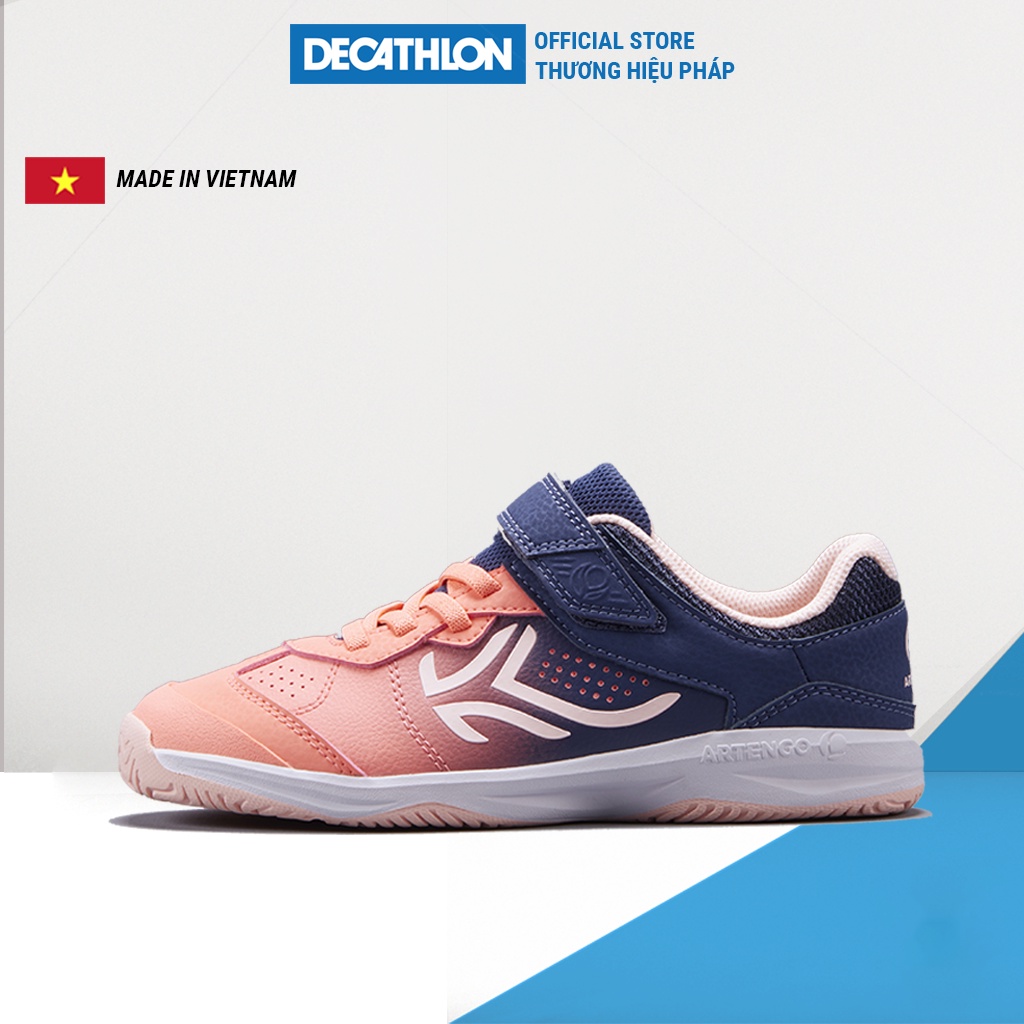 Giày tennis Decathlon ARTENGO TS160 cho trẻ em - Hồng đào Gradient