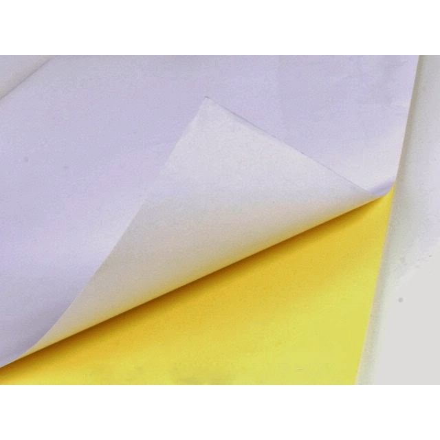 Tập 100 Tờ Giấy In Decal A4 Đế Vàng Đế Xanh Hoặc Da Bò