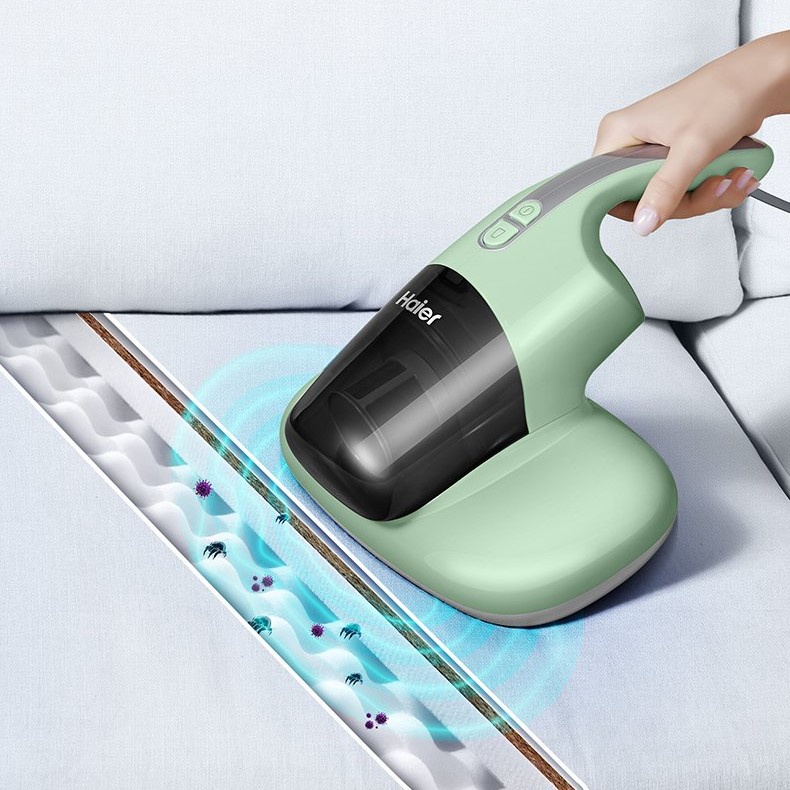 Máy hút bụi giường nệm, chăn ga gối ⚡Freeship⚡ Hàng nội địa TQ Haier, Diệt khuẩn 100% bằng tia UV