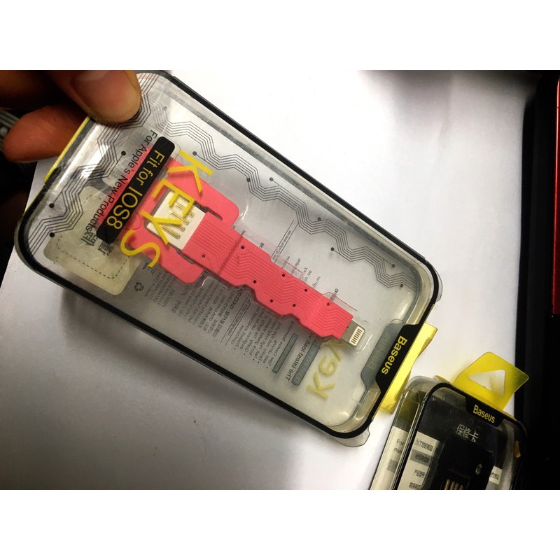 Thanh Lý  Cáp Lightnin+ Baseus ngắn 7cm sạc điện thoại máy tính bảng sạc dự phòng , Truyền dữ liệu tiện ích dễ mang t