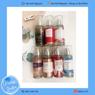 Xịt thơm cơ thể Bath and Body works mini 75ml