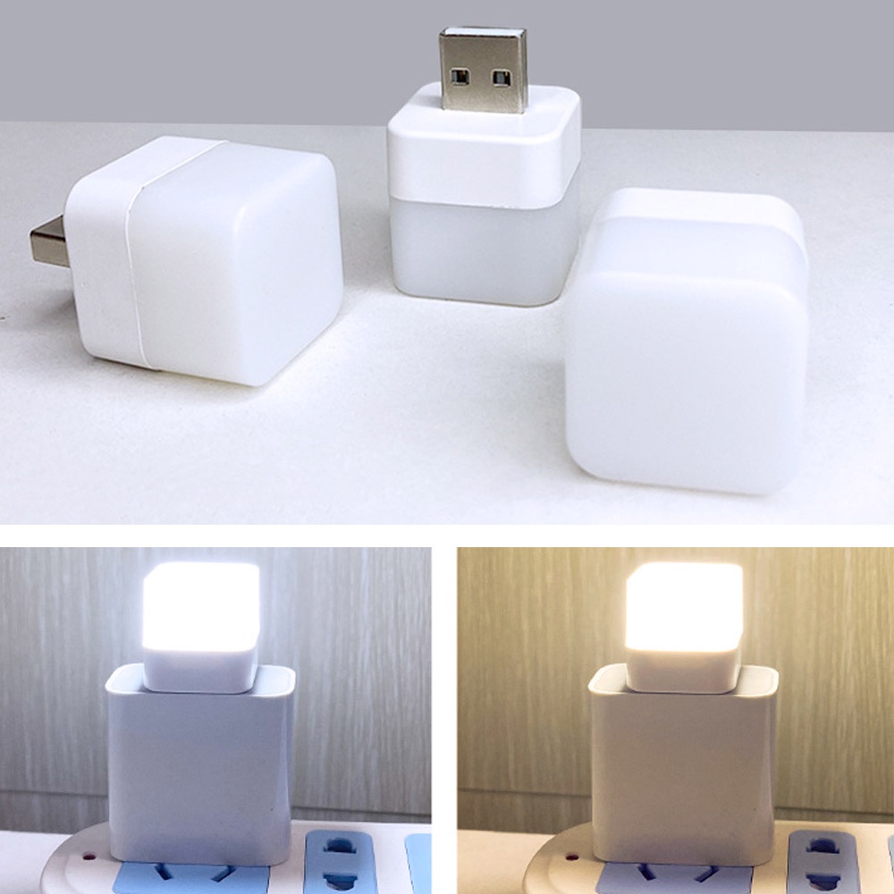 2 Đèn LED Tròn Cổng USB Bảo Vệ Mắt Khi Đọc Sách Điện Thoại