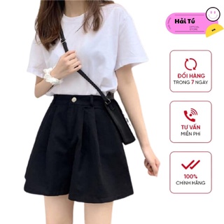 Quần Đùi - Short Nữ Kaki Cài Cúc Dáng A, Quần Cộc Nữ Nhiều Màu, Hàng Loại 1, Ảnh Thật