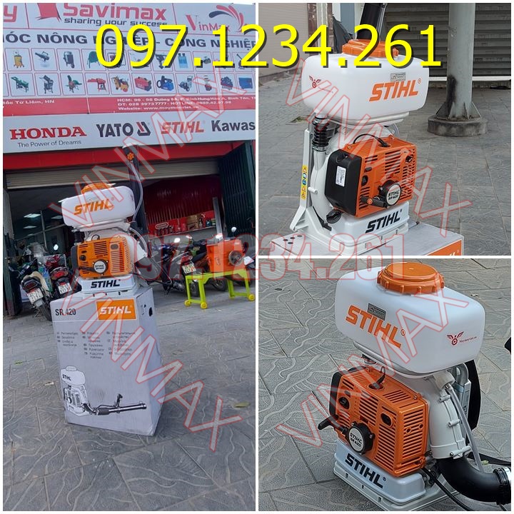 Bình phun dạng sương diệt khuẩn sân bóng S-TIHL nhãn hàng Đức nổi tiếng đã có ở Vinmax Hà Nội