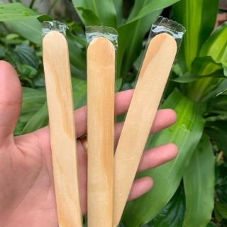 Sét 10 que gỗ wax lông, que đè lưỡi gỗ