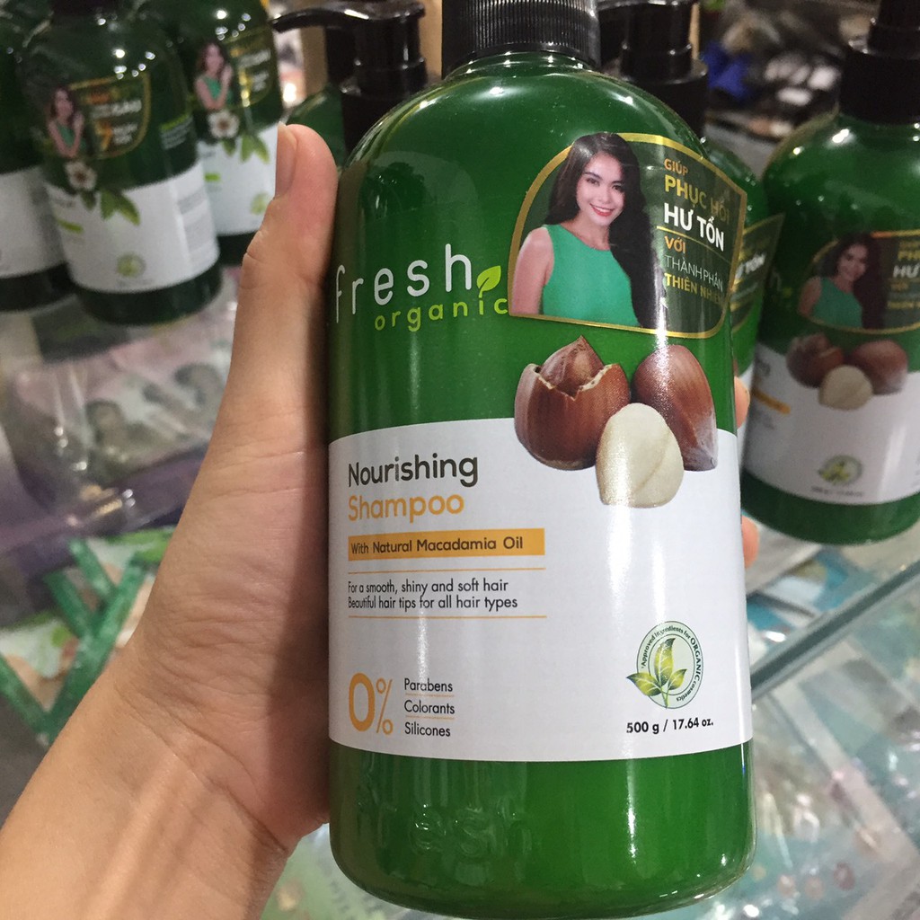 Dầu Gội Dưỡng Tóc Từ Hạt Macca Fresh Organic Macadamia Oil 500g