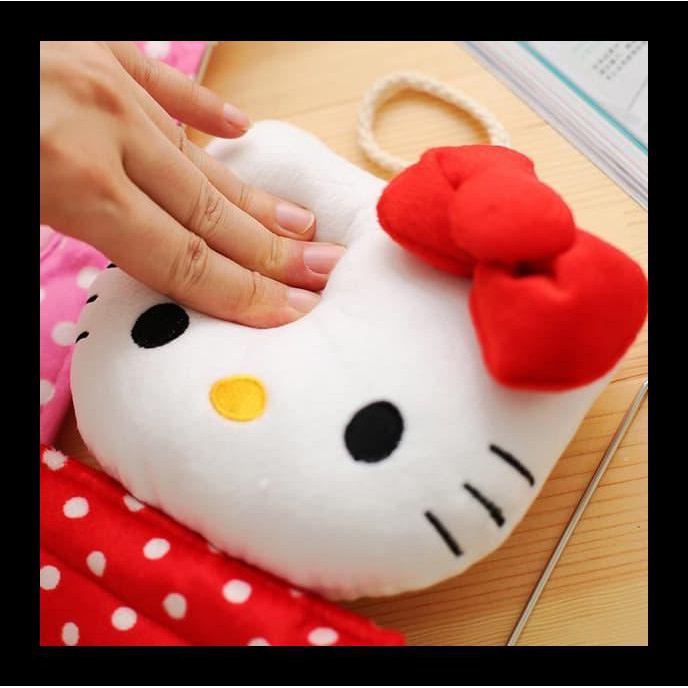 Giá Đỡ Cuộn Khăn Giấy Hình Hello Kitty Dễ Thương