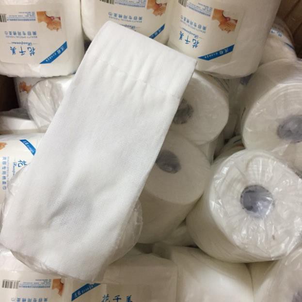Giấy Cuộn Rửa Mặt Tiệt Trùng (240Gr), Khăn Mặt Mềm Mịn Không Xù Lông Dùng Trong Spa Thẩm Mỹ Viện Cuộn To