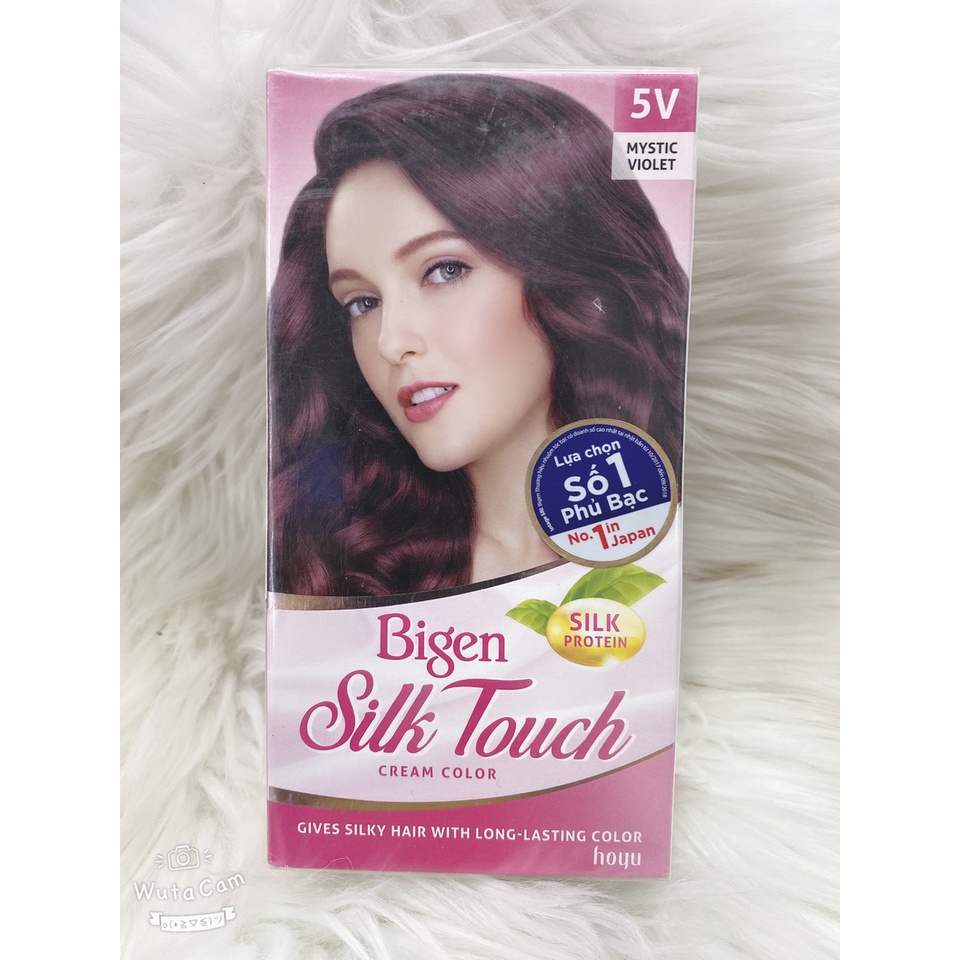 màu nhuộm tóc phủ bạc bigen silk touch