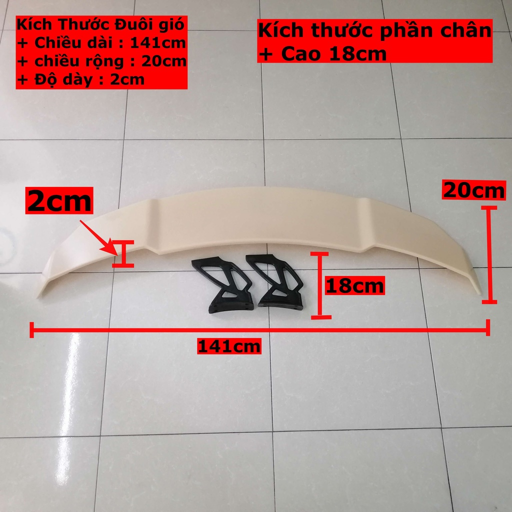 SIÊU GIẢM GIÁ Đuôi Gió Thể Thao Lắp Chung Cho Các Dòng Xe  sedan, suv, BMW, Audi , Mec,accent, i10,..