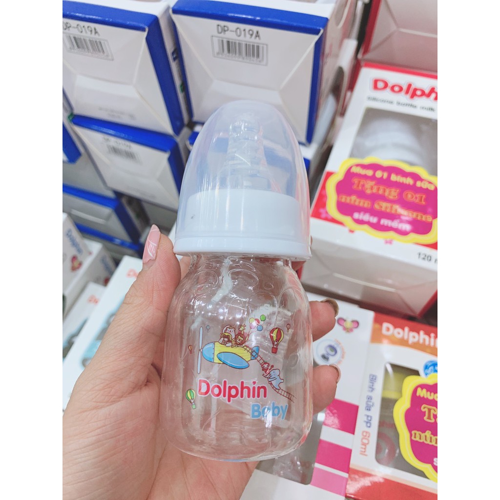 [Hàng công ty] Bình Sữa Cổ Hẹp Dophil 60ml Cho Bé Sơ Sinh