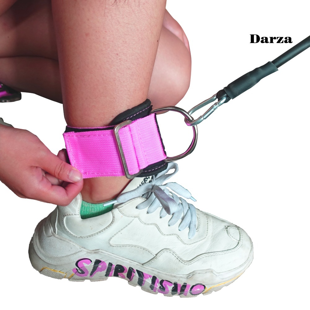 Set 2 Dây Đai Mắt Cá Chân Chữ D Có Thể Điều Chỉnh Hỗ Trợ Luyện Tập Gym Tại Nhà