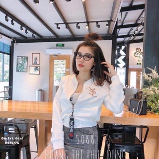 Áo khoác gió syl lót nỉ - hs