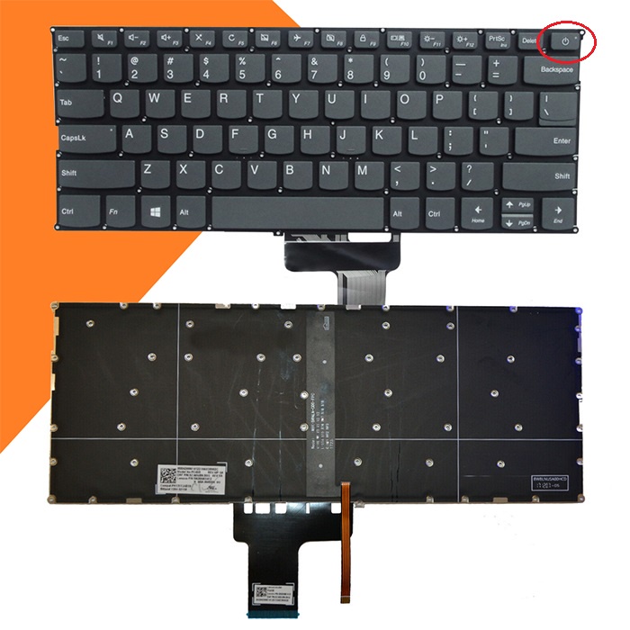 Bàn phím laptop Lenovo Yoga 720-14 (CÓ ĐÈN) CÓ NÚT NGUỒN