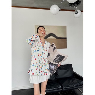 Áo vest blazer hoa oversize koreastyle