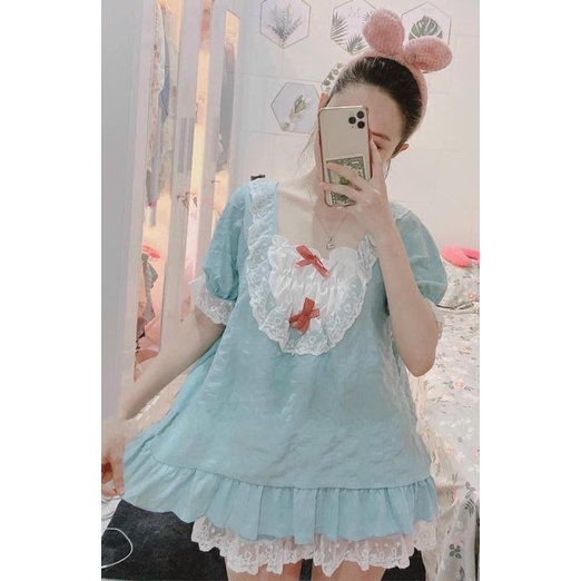 Bộ Tiểu Thư Phối Ren Xinh