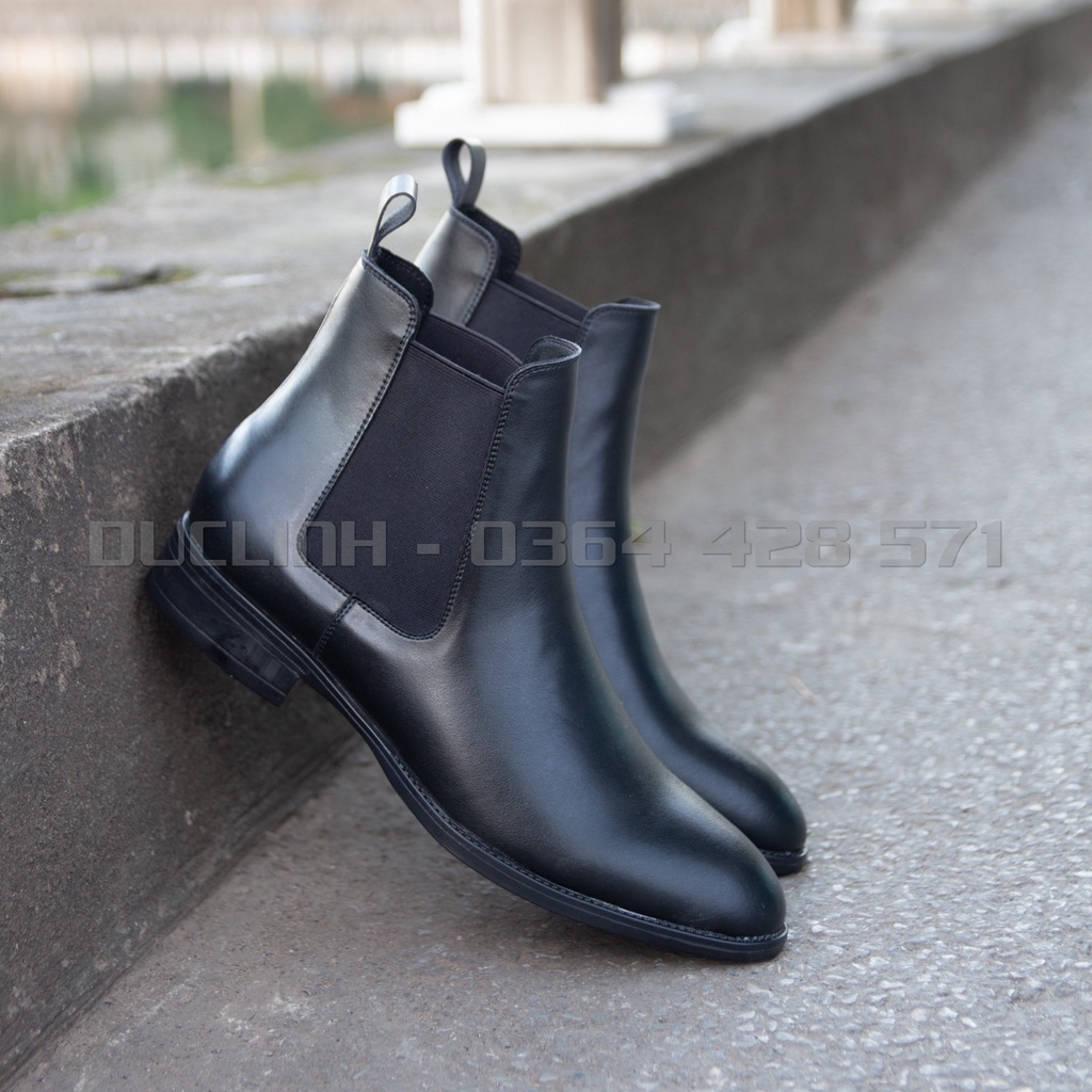 [TẶNG TẤT CAO CỔ] Giày Chelsea Boots Classic Đen, Phom chuẩn Châu Âu tăng chiều cao 6cm dễ phối đồ, Màu Đen và Nâu | BigBuy360 - bigbuy360.vn