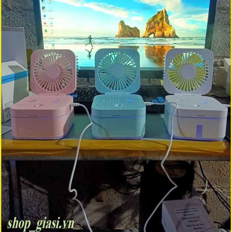 Quạt Phun Sương Kèm Đèn Ngủ Hót Nhất 2021 [ảnh thật] | BigBuy360 - bigbuy360.vn