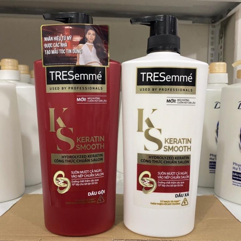 Dầu Gội Và Xả Tresemme Keratin 640g