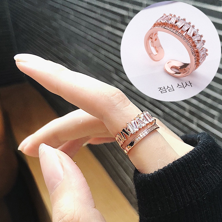 Nhẫn nữ style Hàn sáng lấp lánh cực xinh - N84