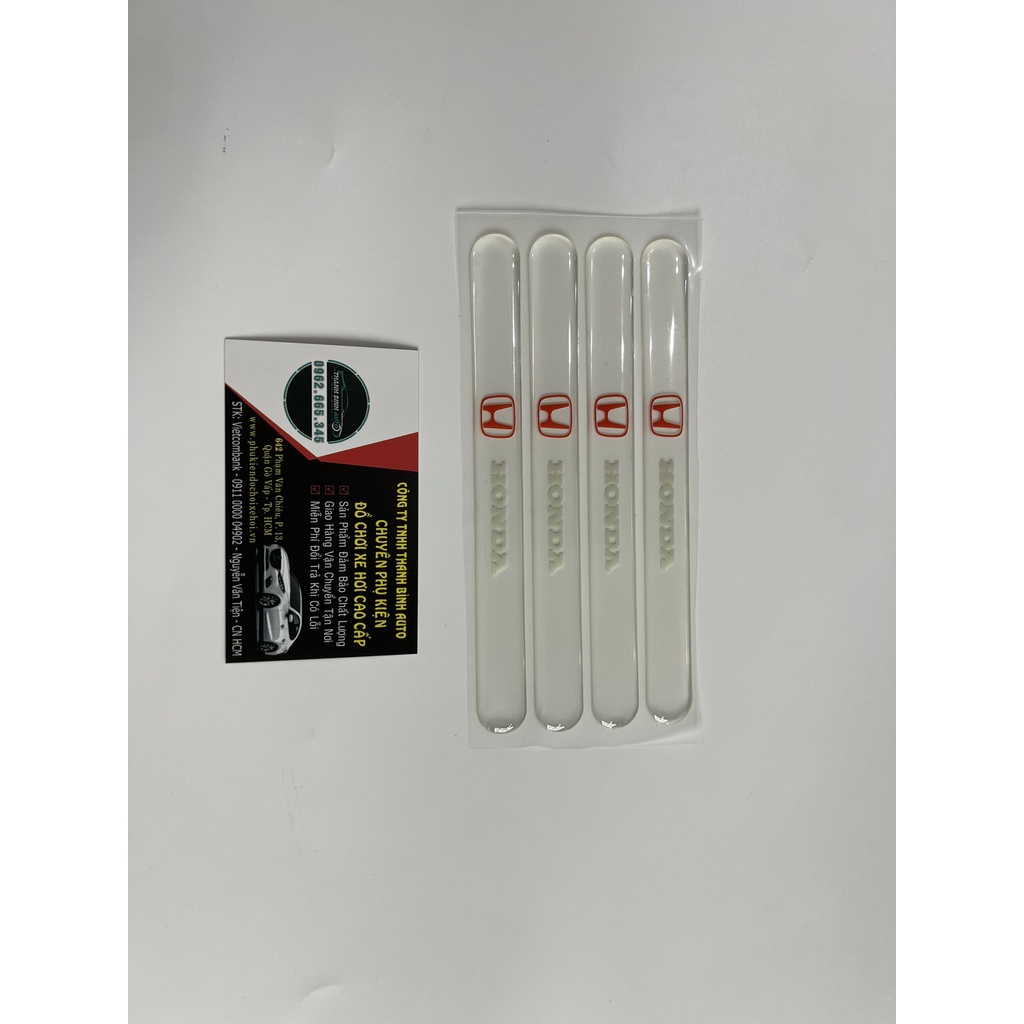 Bộ 8 Miếng Dán Silicon Chống Xước Hõm Cửa, Tay Nắm Cửa Xe Honda