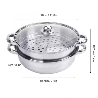 Nồi hấp 2 tầng đa năng