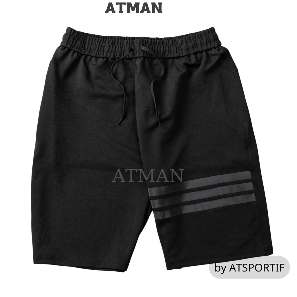 Quần Short Đùi Nam Nữ ATMAN Chất Liệu Nỉ Chất Mát Mẻ, Trẻ Trung mẫu kẻ