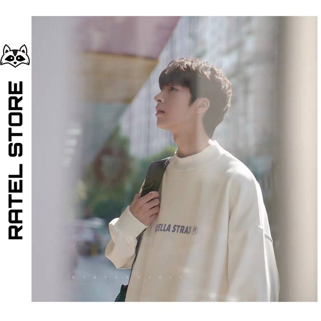 Áo Sweater Local Brand Nỉ Bông Cổ Lọ Quella Strada Ulzzang Unisex Form Rộng