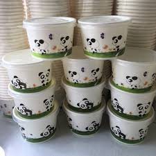 Sét 10 Ly giấy đựng kem 200ml.