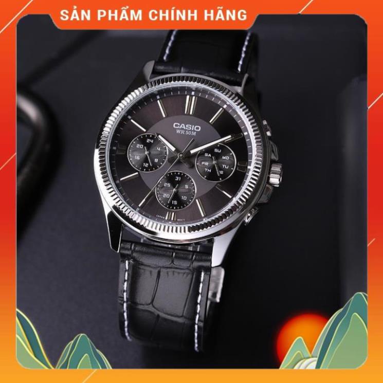 Đồng Hồ Nam Casio Dây Da MTP-1375L-1AVDF Chính Hãng