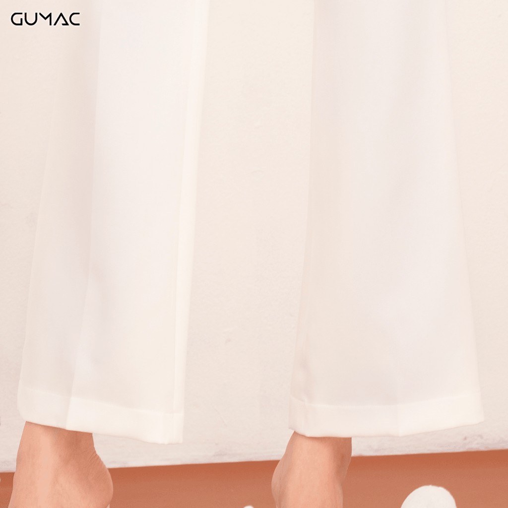 [Mã WABRGU72 giảm 10% tối đa 50k đơn 250k] Quần ống suông có li QA519 GUMAC | BigBuy360 - bigbuy360.vn