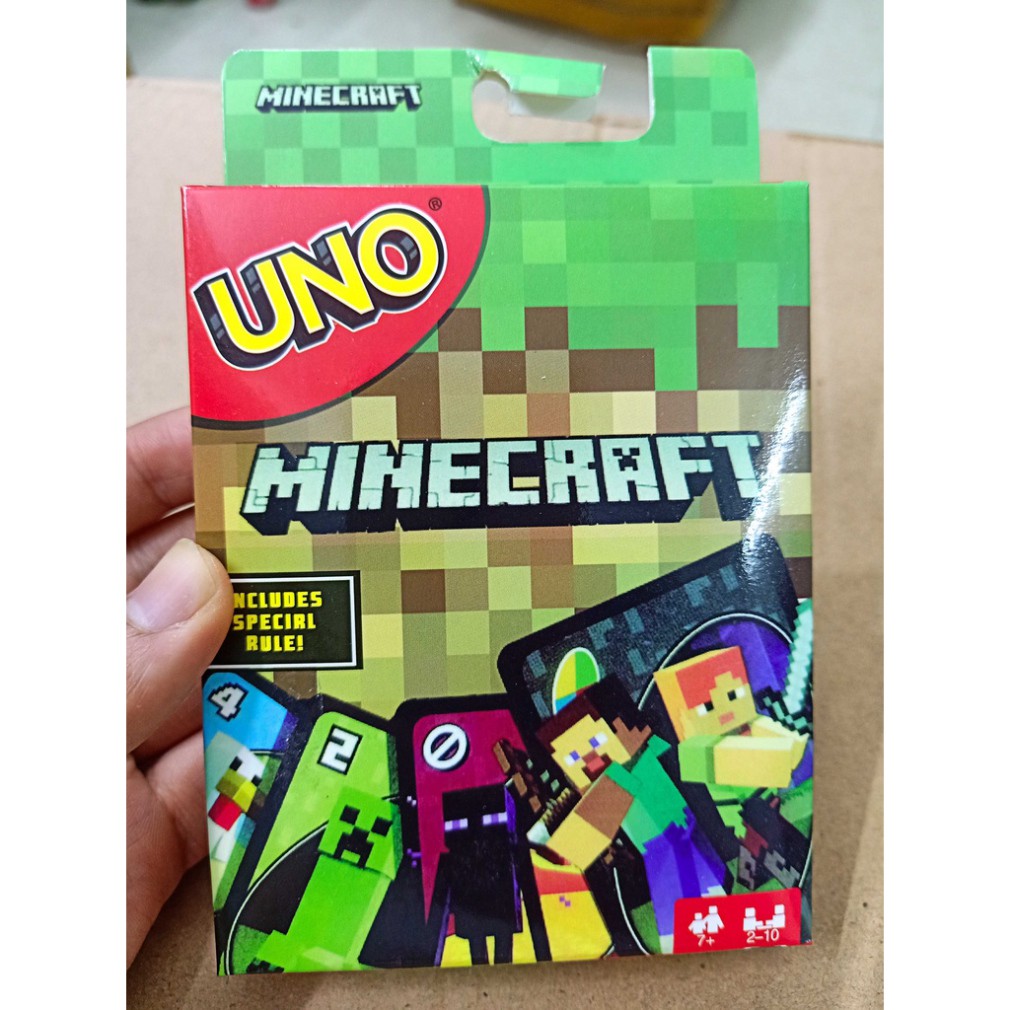 Bộ bài UNO phong cách Minecraft chất lượng cao tiện lợi