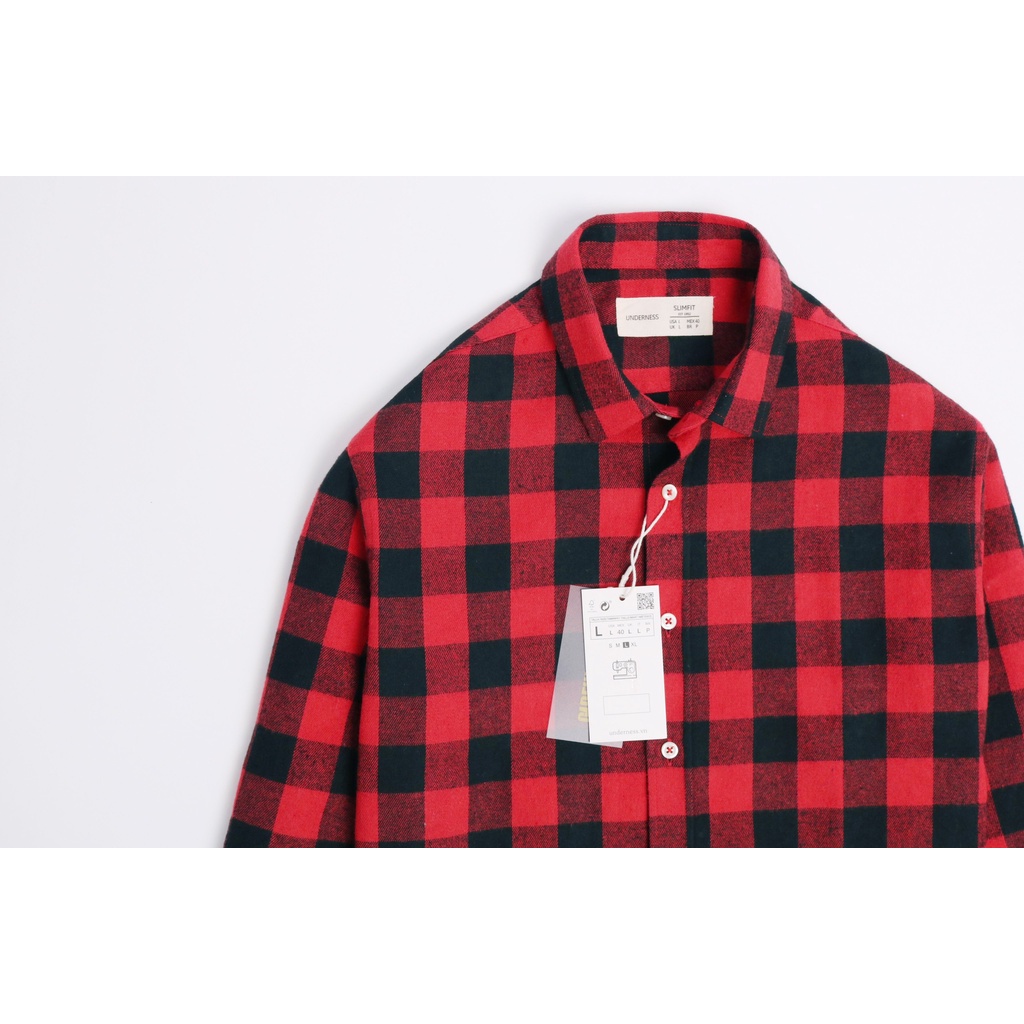 Áo sơ mi nam Gấu 194 cổ thuyền tay dài vải ít nhăn - form slimfit sang trọng cao cấp - Kẻ sọc caro | BigBuy360 - bigbuy360.vn