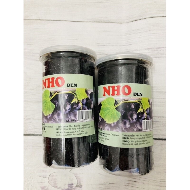 Nho đen sấy khô dẻo Chile 500g to ngon