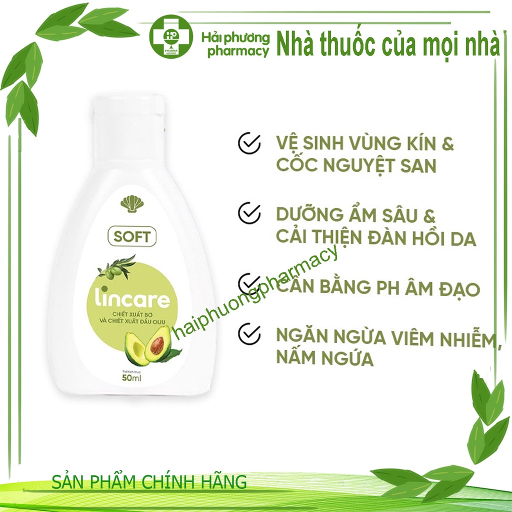 Dung dịch vệ sinh phụ nữ Lincare Soft 50ml