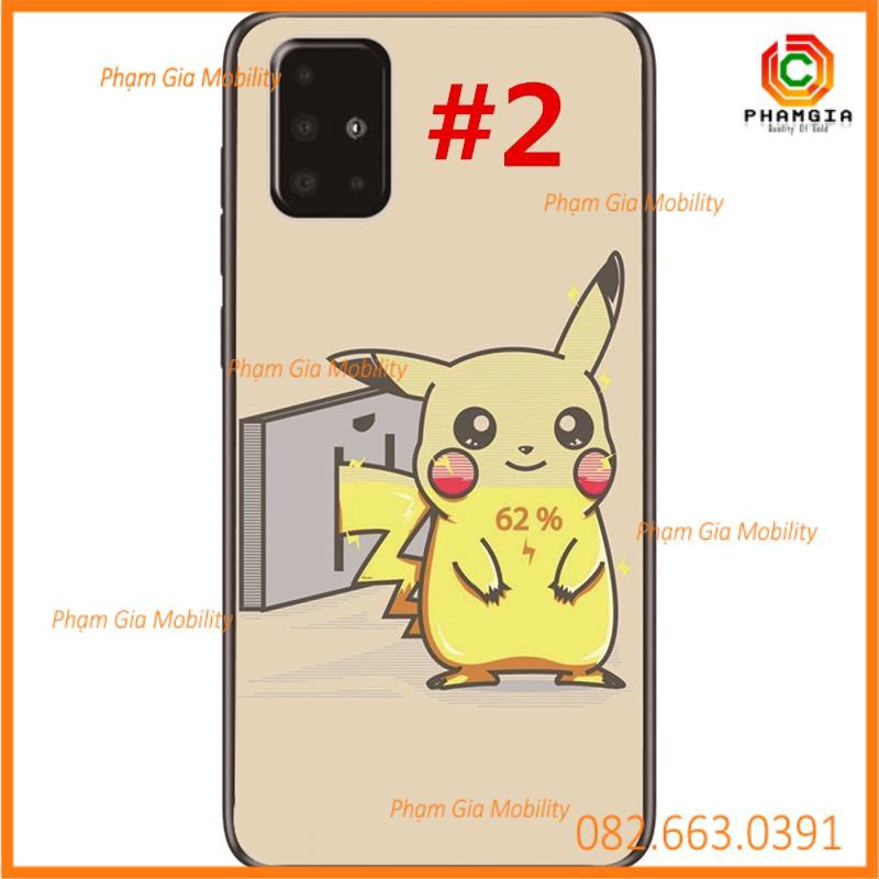 Mẫu ốp hoạt hình PikachuSamsung Galaxy A91/A81/A71/A51/A21/A01 / Note 10 Lite/S10 Lite