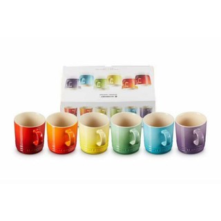 Bộ 6 cốc le creuset cầu vồng 350ml kèm hộp