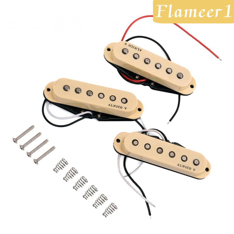 Bộ Pickup Lõi Đơn Giữa / Cổ / Cầu Alnico V Cho Đàn Guitar Điện Fireameer1